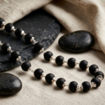 Silver Plated Karungali Mala (52 beads)